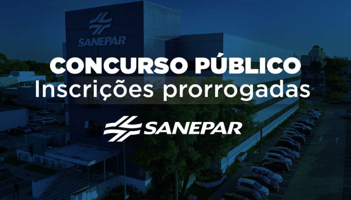  Inscrições para concurso público da Sanepar são prorrogadas até 21 de outubro